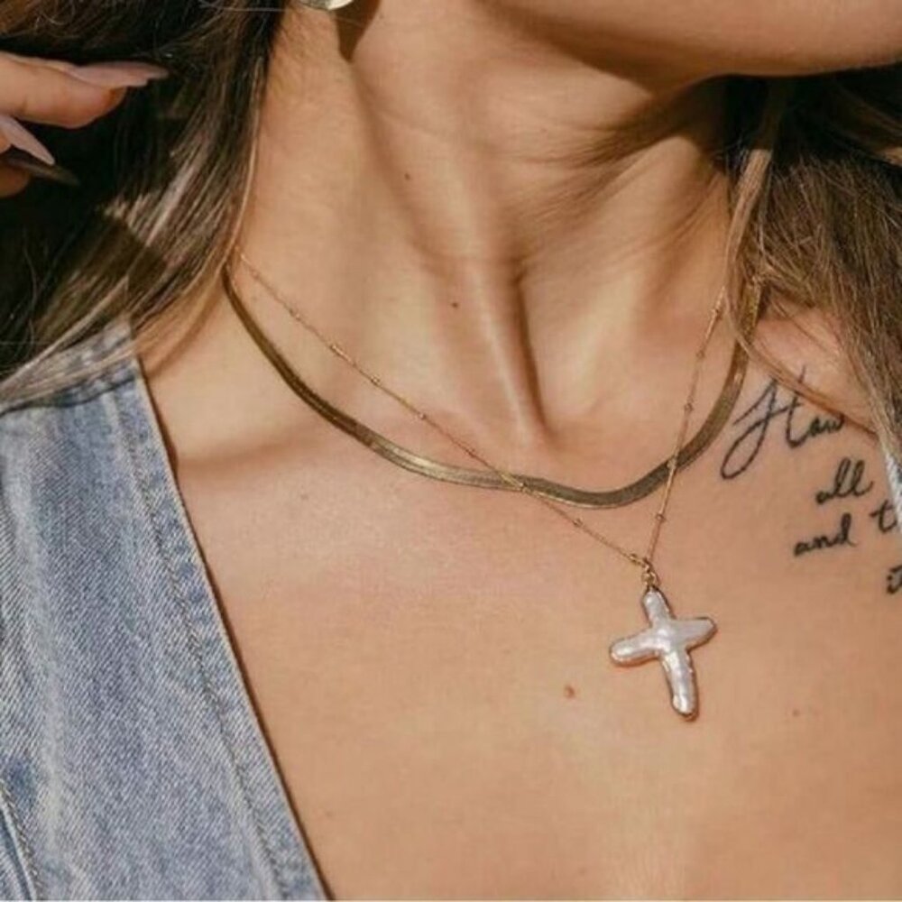 cross necklace N1039